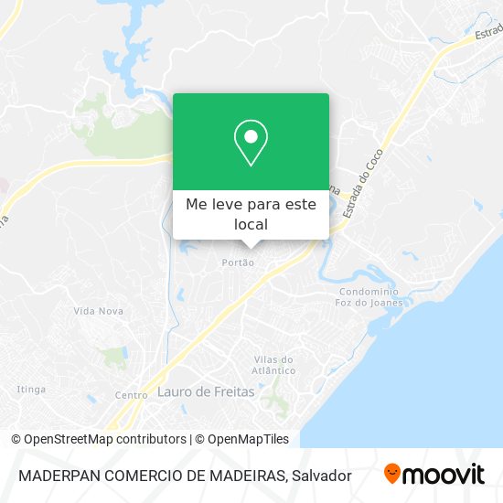 MADERPAN COMERCIO DE MADEIRAS mapa