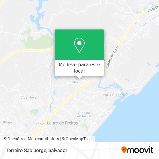 Terreiro São Jorge mapa