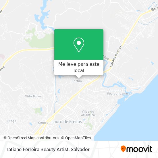 Tatiane Ferreira Beauty Artist mapa