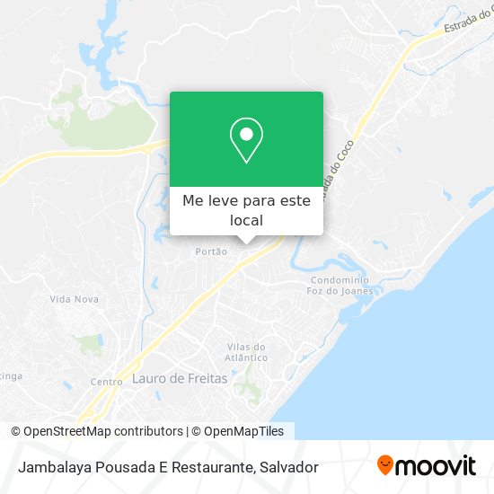Jambalaya Pousada E Restaurante mapa