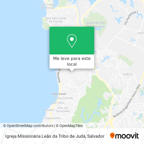 Igreja Missionária Leão da Tribo de Judá mapa