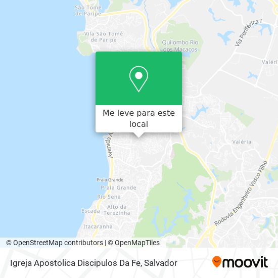Igreja Apostolica Discipulos Da Fe mapa