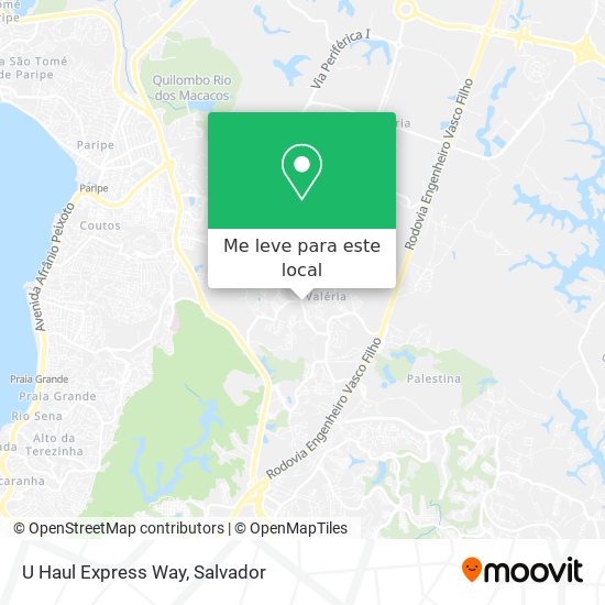 U Haul Express Way mapa
