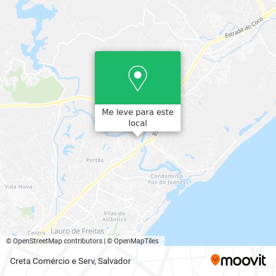 Creta Comércio e Serv mapa