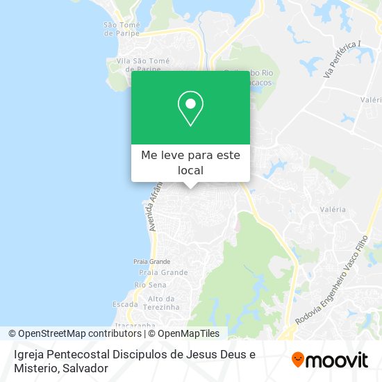 Igreja Pentecostal Discipulos de Jesus Deus e Misterio mapa