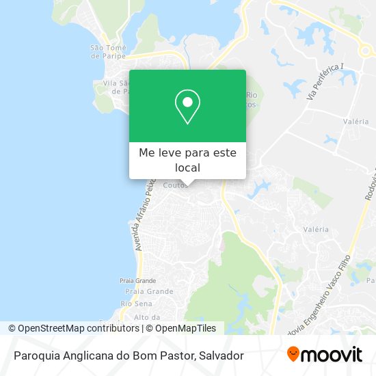 Paroquia Anglicana do Bom Pastor mapa