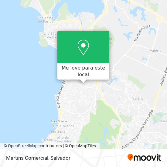 Martins Comercial mapa