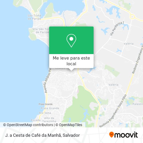 J. a Cesta de Café da Manhã mapa