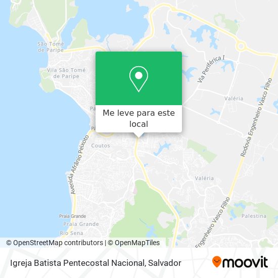 Igreja Batista Pentecostal Nacional mapa