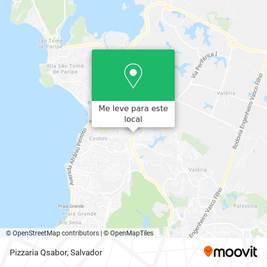 Pizzaria Qsabor mapa