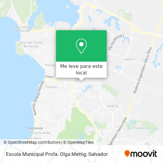 Escola Municipal Profa. Olga Mettig mapa