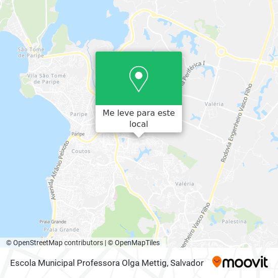Escola Municipal Professora Olga Mettig mapa