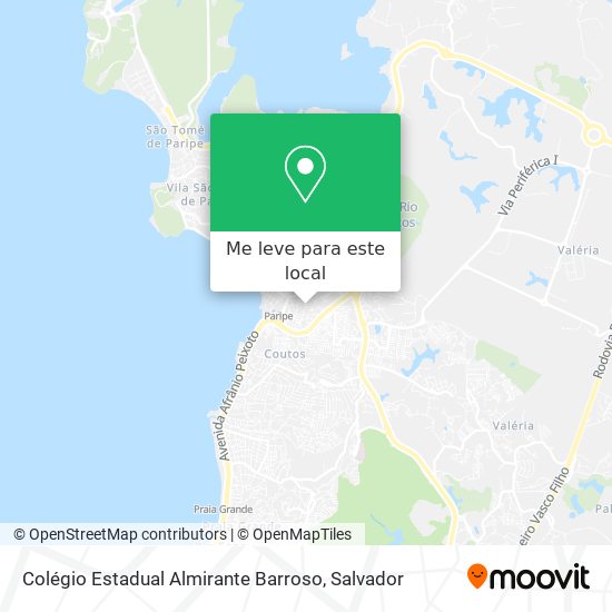 Colégio Estadual Almirante Barroso mapa