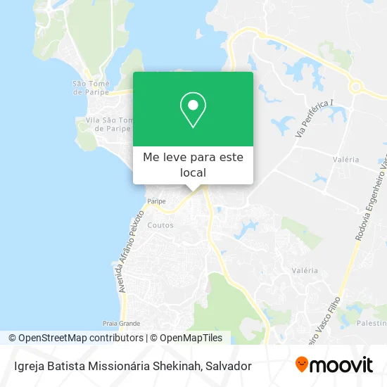 Igreja Batista Missionária Shekinah mapa