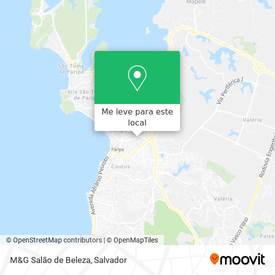 M&G Salão de Beleza mapa