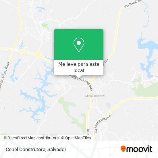Cepel Construtora mapa