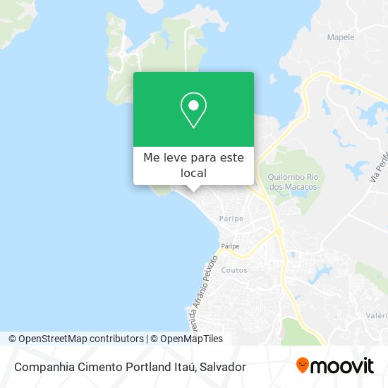 Companhia Cimento Portland Itaú mapa