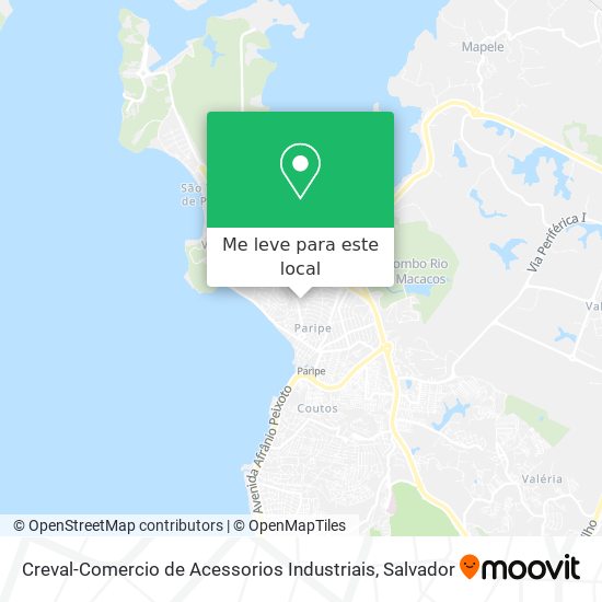 Creval-Comercio de Acessorios Industriais mapa