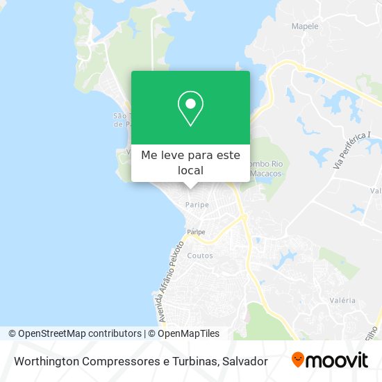 Worthington Compressores e Turbinas mapa