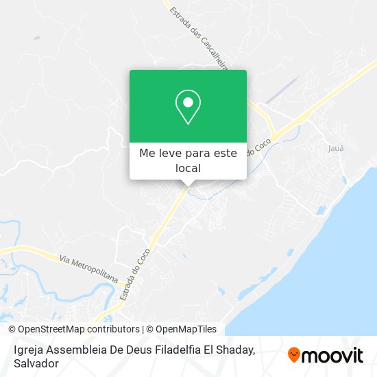 Igreja Assembleia De Deus Filadelfia El Shaday mapa