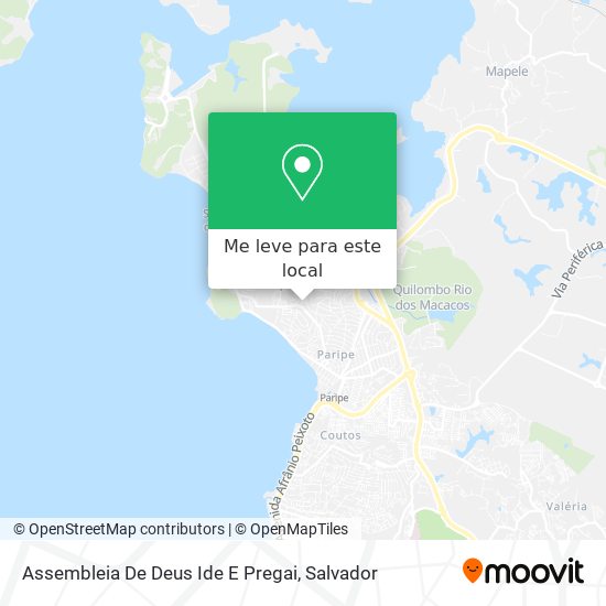 Assembleia De Deus Ide E Pregai mapa