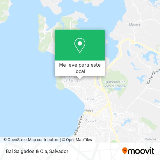 Bal Salgados & Cia mapa