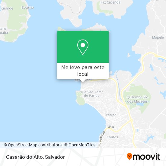 Casarão do Alto mapa