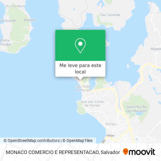 MONACO COMERCIO E REPRESENTACAO mapa