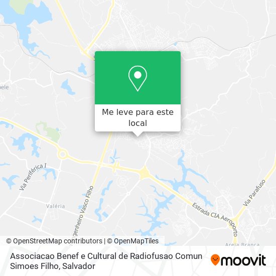 Associacao Benef e Cultural de Radiofusao Comun Simoes Filho mapa