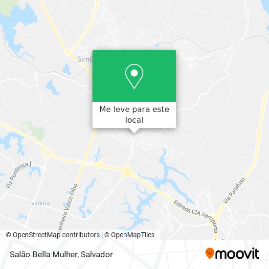 Salão Bella Mulher mapa