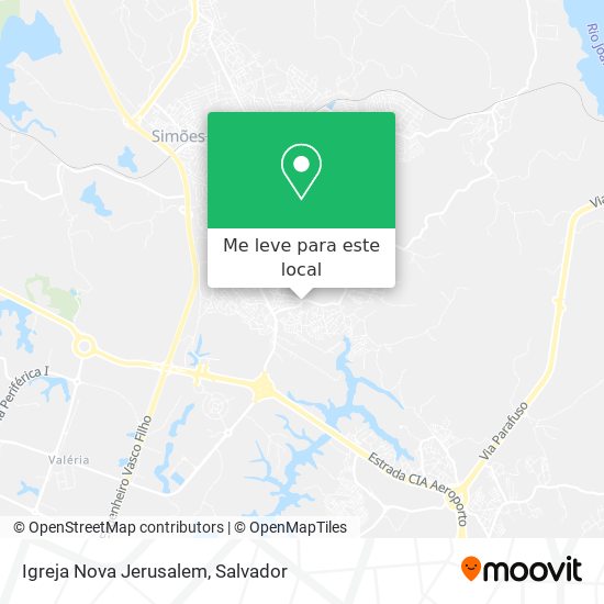Igreja Nova Jerusalem mapa