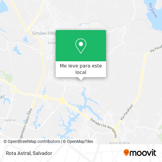 Rota Astral mapa