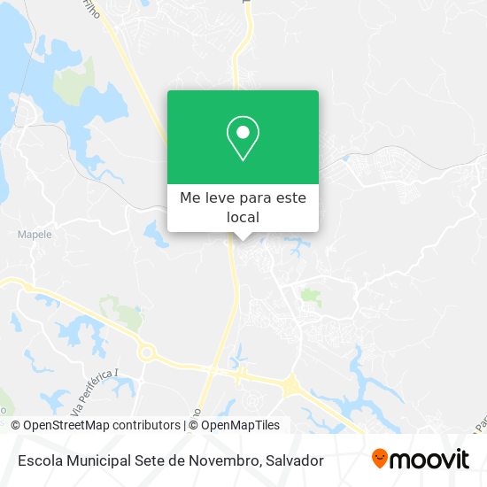 Escola Municipal Sete de Novembro mapa