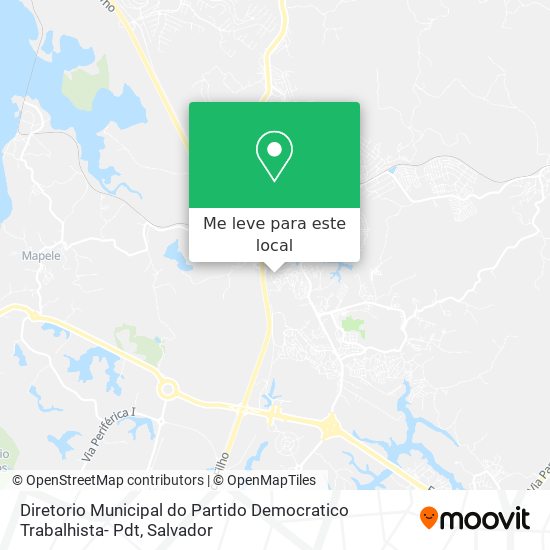 Diretorio Municipal do Partido Democratico Trabalhista- Pdt mapa