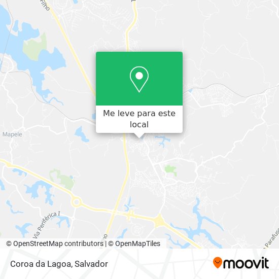 Coroa da Lagoa mapa