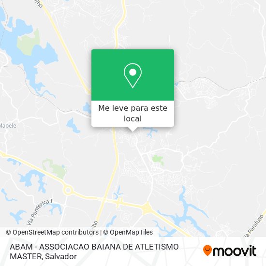 ABAM - ASSOCIACAO BAIANA DE ATLETISMO MASTER mapa