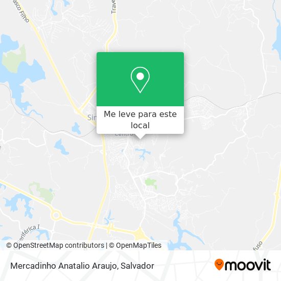 Mercadinho Anatalio Araujo mapa