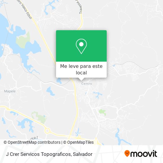 J Crer Servicos Topograficos mapa
