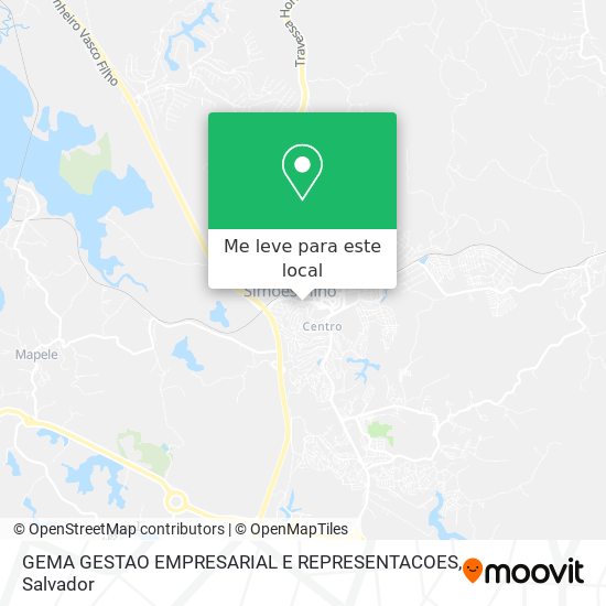 GEMA GESTAO EMPRESARIAL E REPRESENTACOES mapa