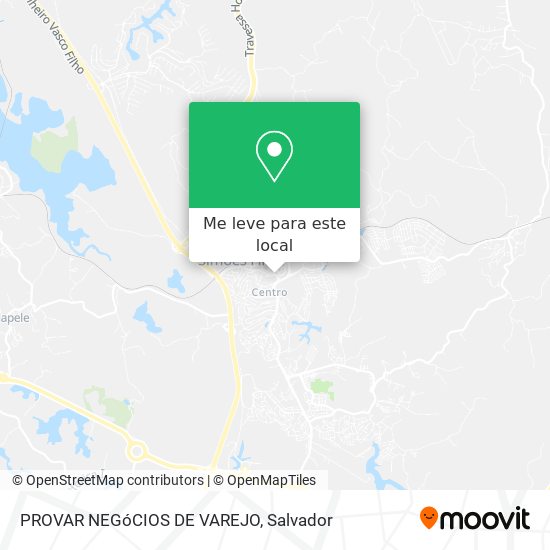 PROVAR NEGóCIOS DE VAREJO mapa