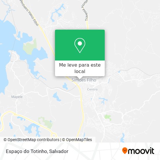 Espaço do Totinho mapa