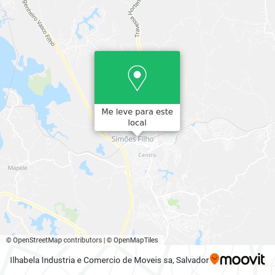 Ilhabela Industria e Comercio de Moveis sa mapa