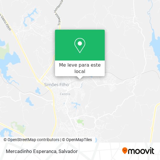 Mercadinho Esperanca mapa