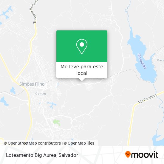 Loteamento Big Aurea mapa