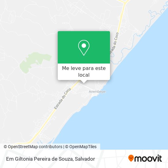 Em Giltonia Pereira de Souza mapa