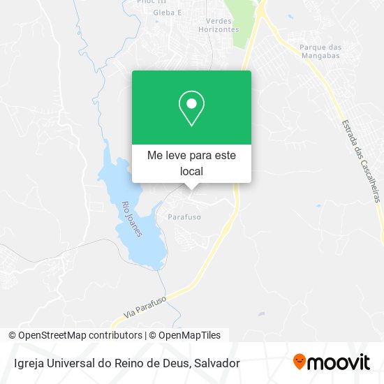 Igreja Universal do Reino de Deus mapa