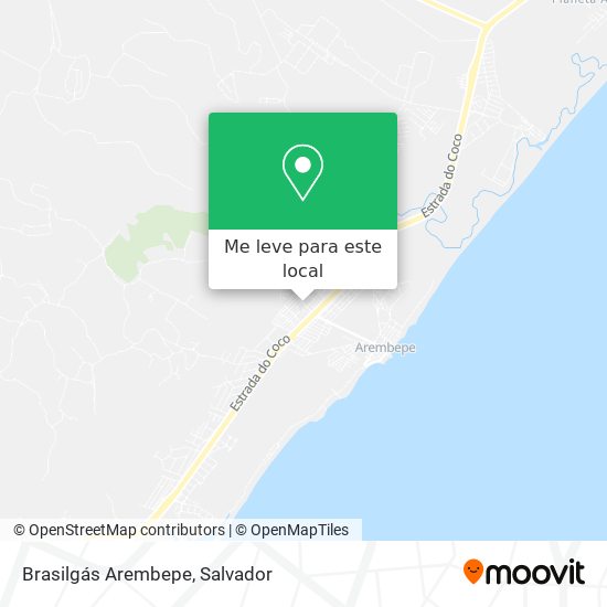 Brasilgás Arembepe mapa