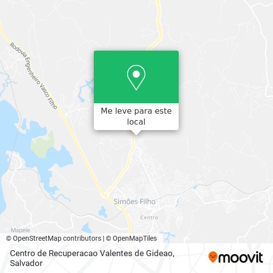 Centro de Recuperacao Valentes de Gideao mapa