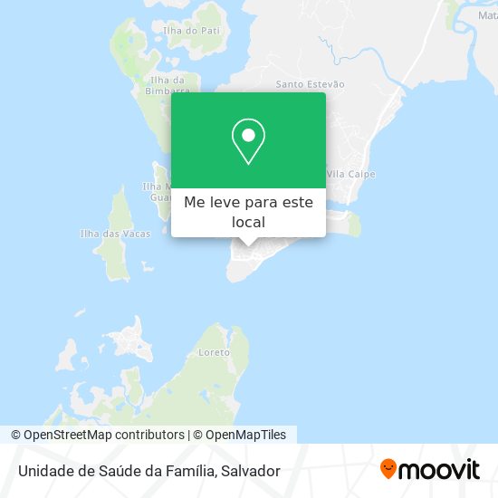 Unidade de Saúde da Família mapa