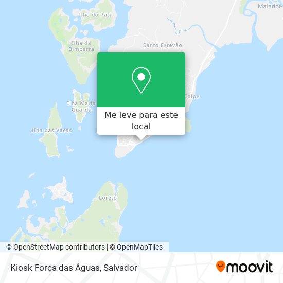 Kiosk Força das Águas mapa